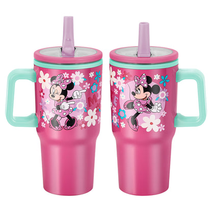 Minnie 640mL Double Walled Vacuum Insulated Tumbler with Straw & Handle