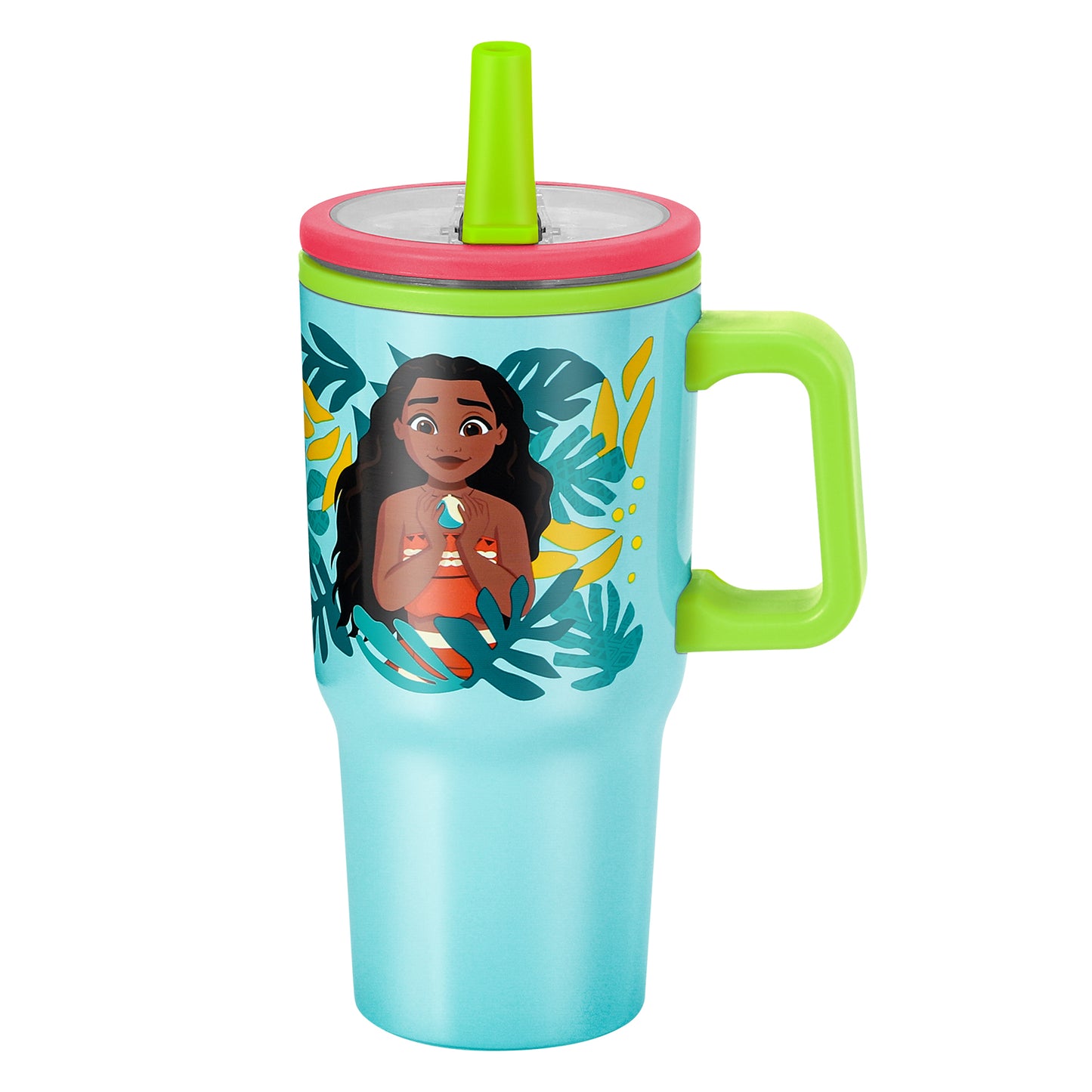 Moana 640mL Double Walled Vacuum Insulated Tumbler with Straw & Handle