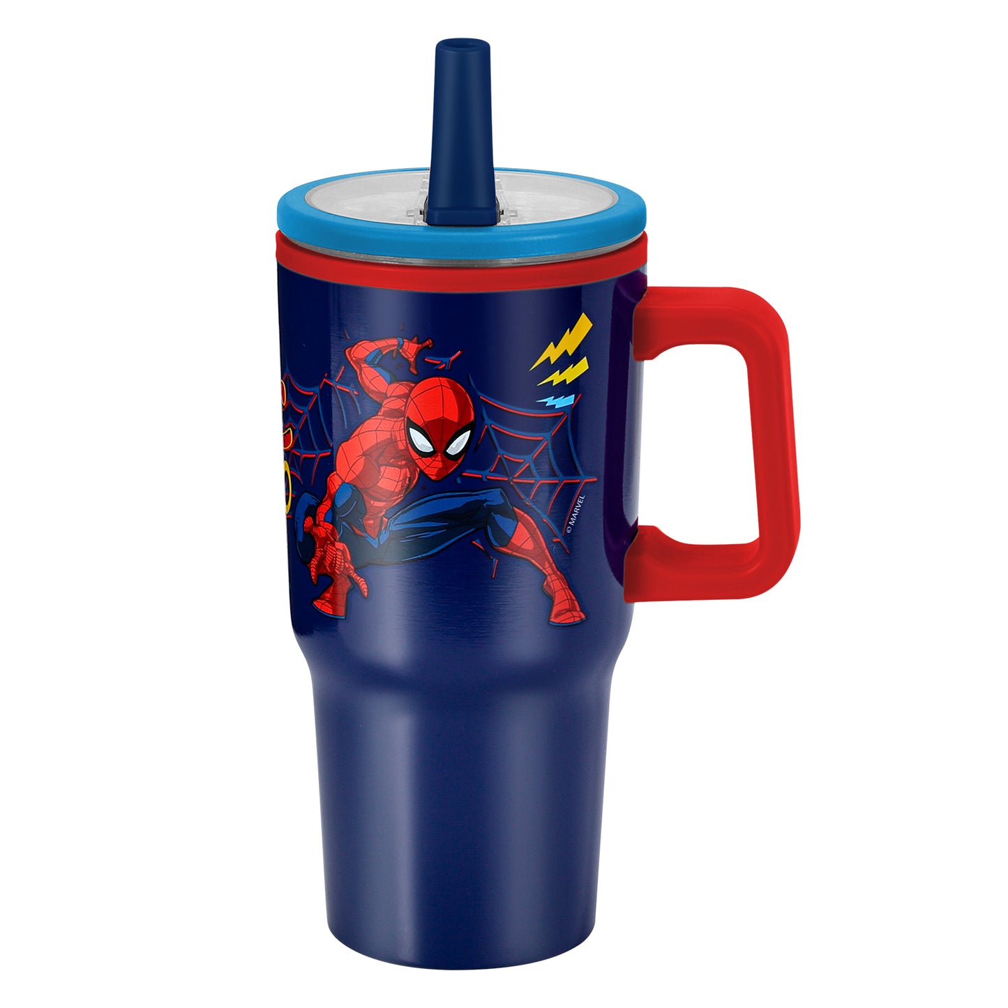 Spiderman 640mL Double Walled Vacuum Insulated Tumbler with Straw & Handle