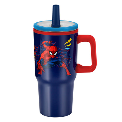 Spiderman 640mL Double Walled Vacuum Insulated Tumbler with Straw & Handle