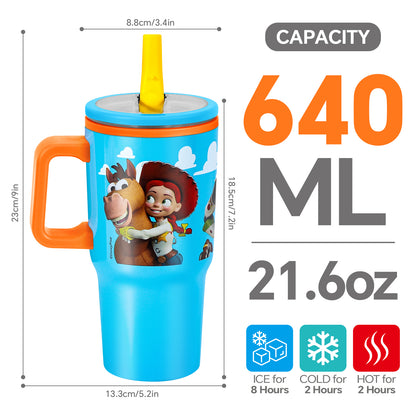 Toy Story 640mL Double Walled Vacuum Insulated Tumbler with Straw & Handle
