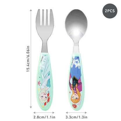 Frozen Kids 2 Piece Ergonomic Cutlery Set – Includes Fork and Spoon