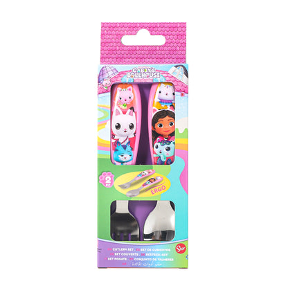 Gabby's Dollhouse Kids 2 Piece Cutlery Set – Includes Fork and Spoon