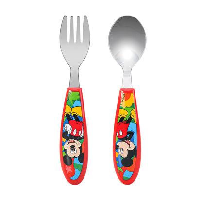 Mickey Mouse Kids 2 Piece Cutlery Set – Includes Fork and Spoon