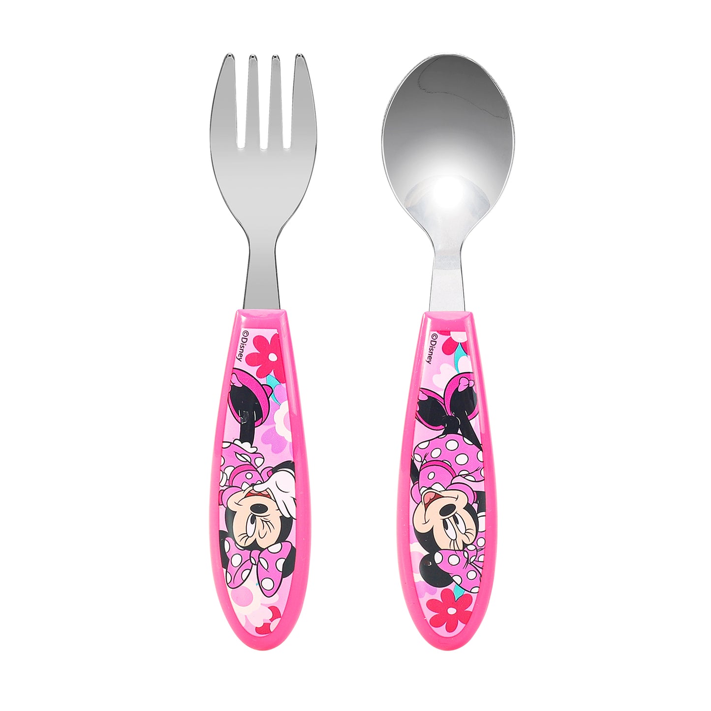 Minnie Mouse Kids 2 Piece Cutlery Set – Includes Fork and Spoon