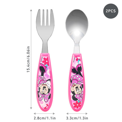 Minnie Mouse Kids 2 Piece Cutlery Set – Includes Fork and Spoon