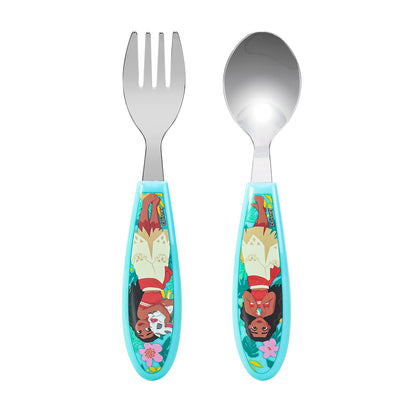 Moana Kids 2 Piece Cutlery Set – Includes Fork and Spoon