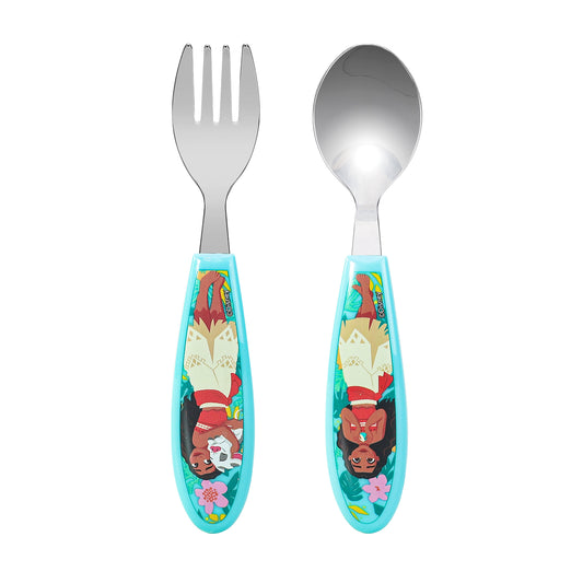 Moana Kids 2 Piece Cutlery Set – Includes Fork and Spoon