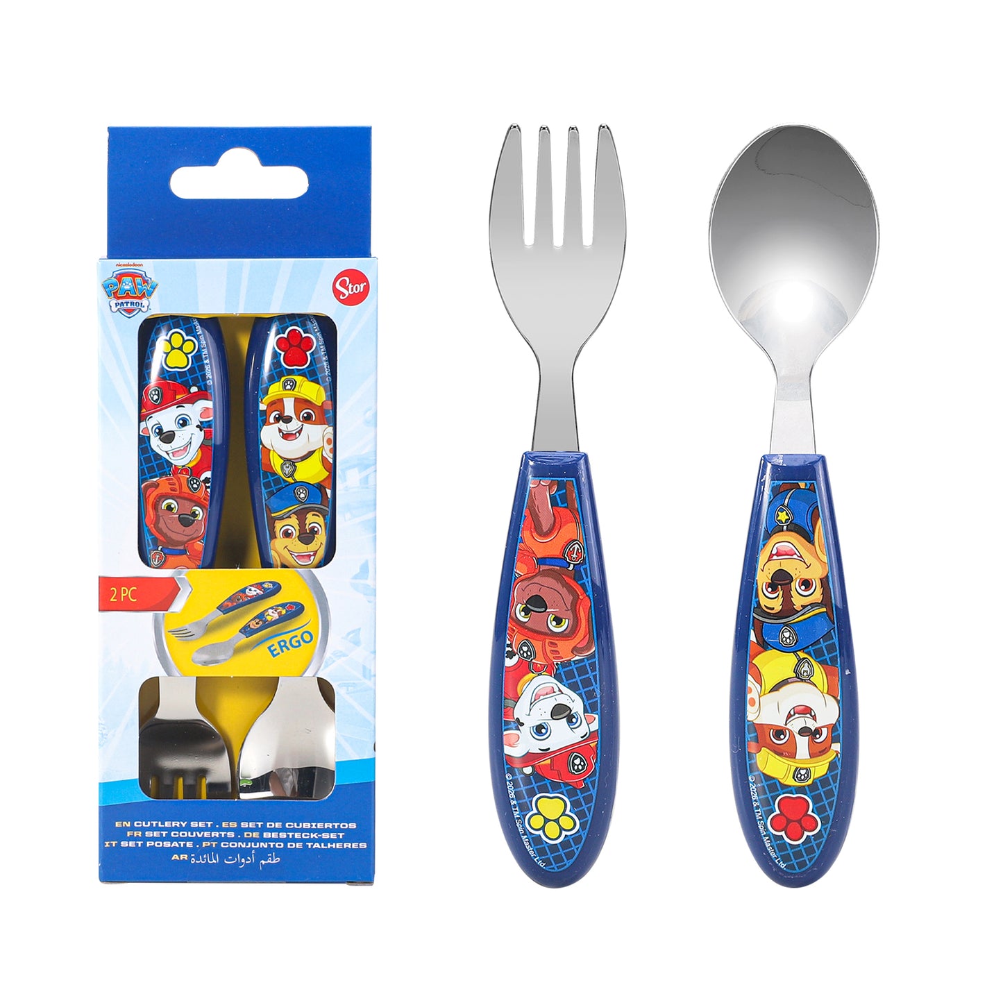 Paw Patrol Kids 2 Piece Cutlery Set – Includes Fork and Spoon