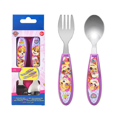 Paw Patrol Kids 2 Piece Cutlery Set – Includes Fork and Spoon