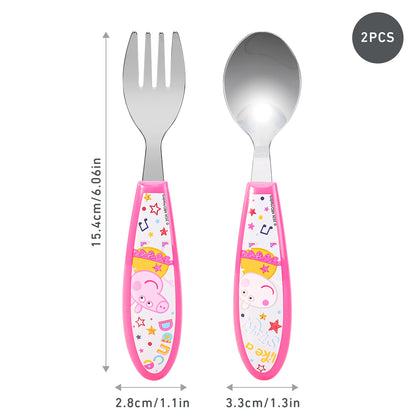 Peppa Pig Kids 2 Piece Cutlery Set – Includes Fork and Spoon
