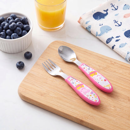 Peppa Pig Kids 2 Piece Cutlery Set – Includes Fork and Spoon