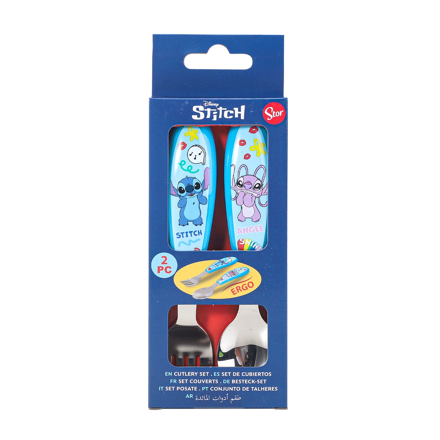 Stitch Kids 2 Piece Cutlery Set – Includes Fork and Spoon