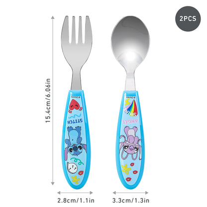 Stitch Kids 2 Piece Cutlery Set – Includes Fork and Spoon