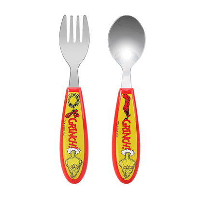 The Grinch Kids 2 Piece Cutlery Set – Includes Fork and Spoon