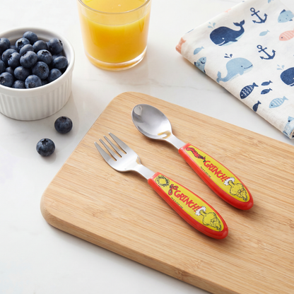 The Grinch Kids 2 Piece Cutlery Set – Includes Fork and Spoon