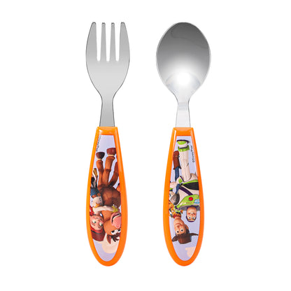 Toy Story Children's Kids Ergonomic 2pcs Cutlery Set - Fork and Spoon