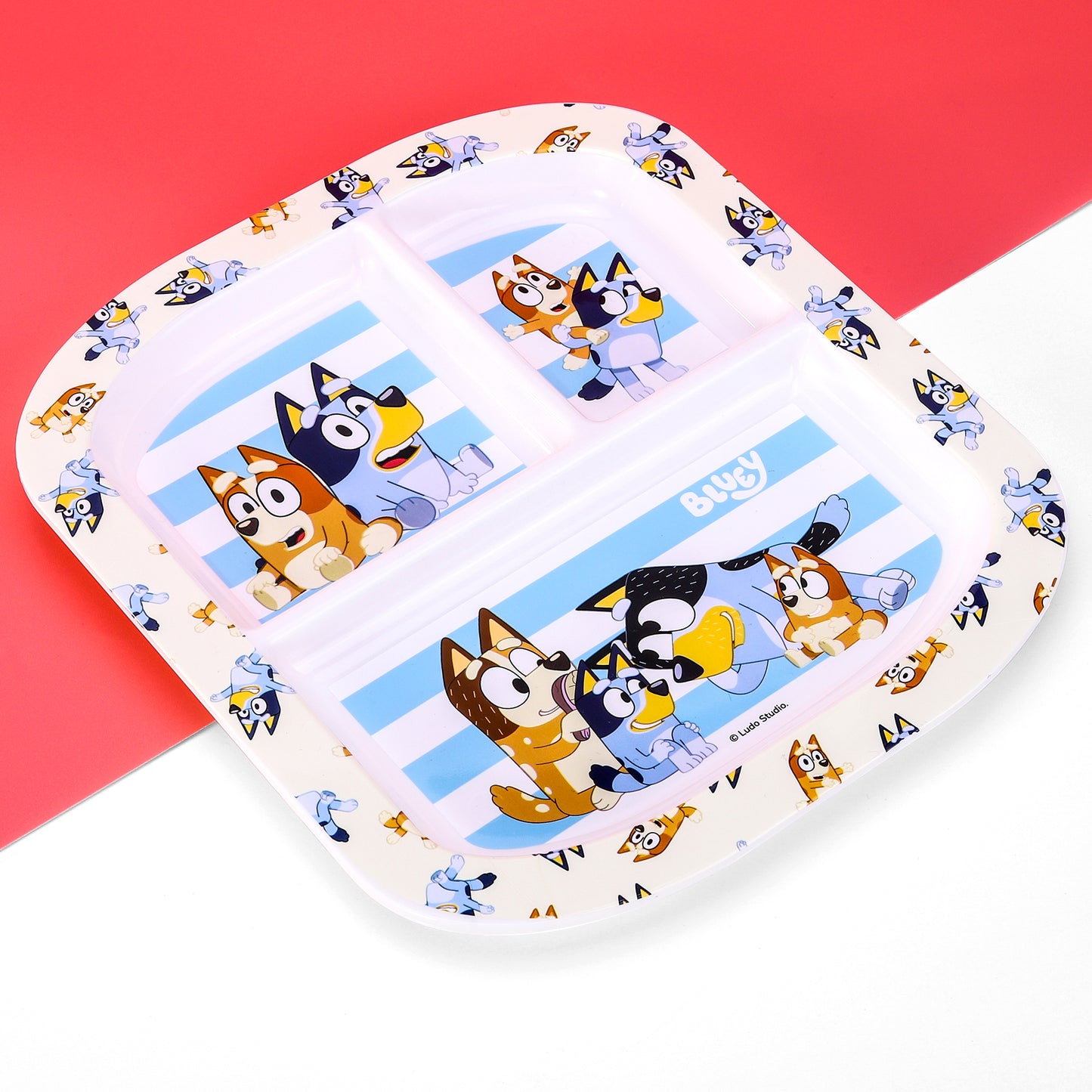 Bluey 3 Section Childrens Divided Breakfast Lunch Dinner Plate