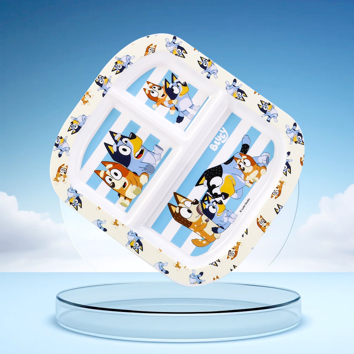 Bluey 3 Section Childrens Divided Breakfast Lunch Dinner Plate