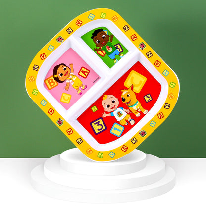 Cocomelon 3 Section Childrens Divided Breakfast Lunch Dinner Plate