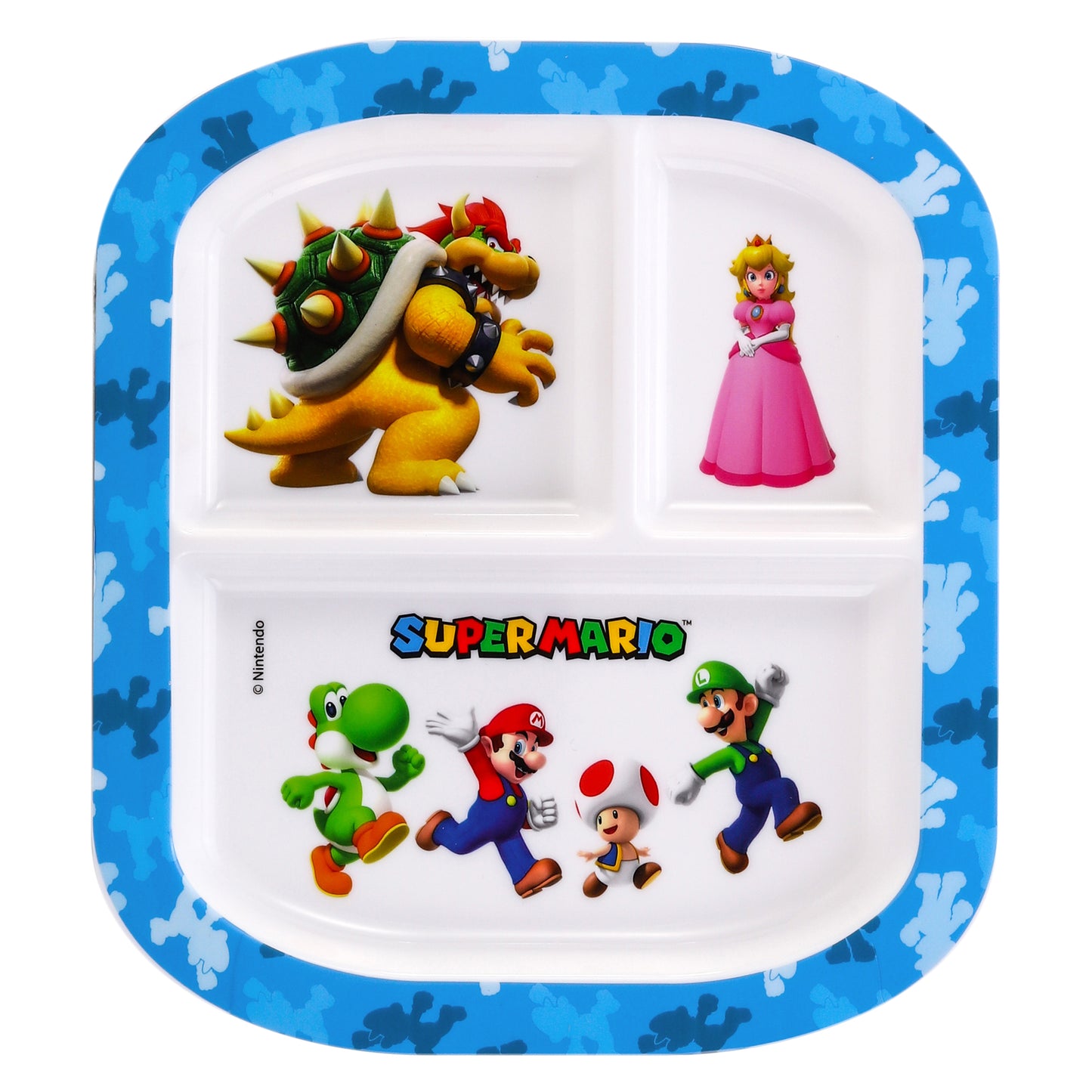 Super Mario 3 Section Childrens Divided Breakfast Lunch Dinner Plate