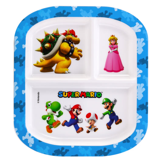 Super Mario 3 Section Childrens Divided Breakfast Lunch Dinner Plate