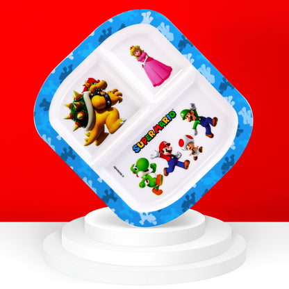 Super Mario 3 Section Childrens Divided Breakfast Lunch Dinner Plate