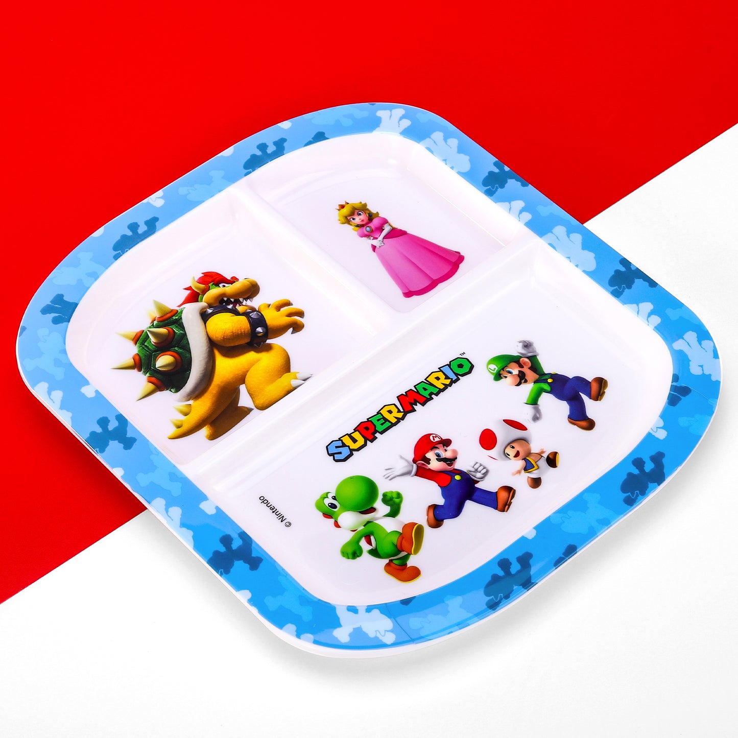 Super Mario 3 Section Childrens Divided Breakfast Lunch Dinner Plate