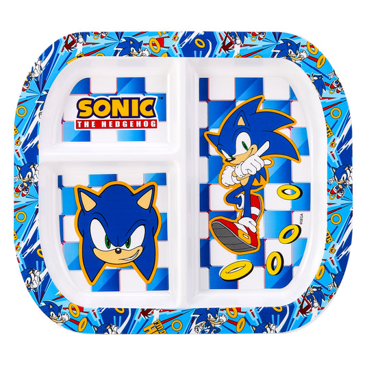 Sonic The Hedgehog 3 Section Childrens Divided Breakfast Lunch Dinner Plate