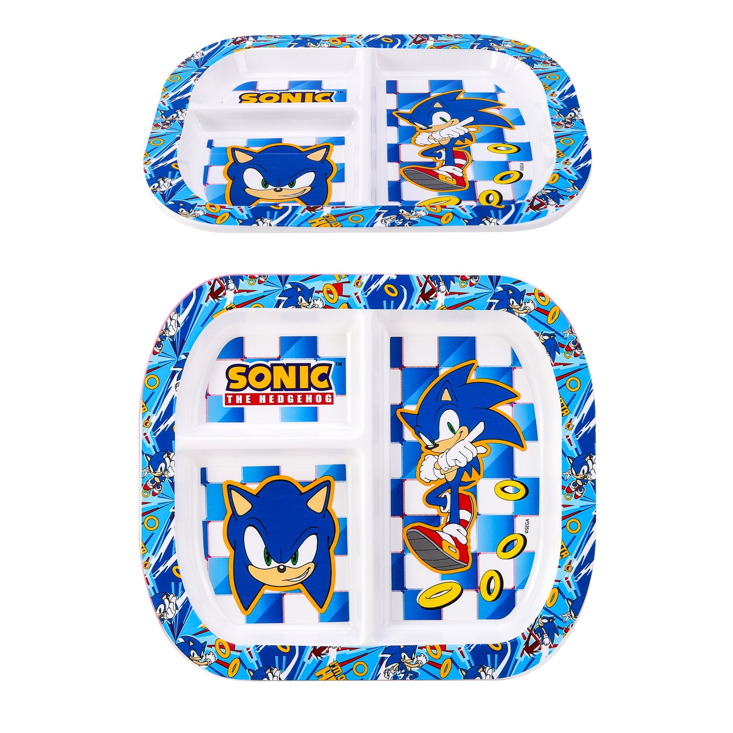 Sonic The Hedgehog 3 Section Childrens Divided Breakfast Lunch Dinner Plate