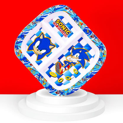Sonic The Hedgehog 3 Section Childrens Divided Breakfast Lunch Dinner Plate