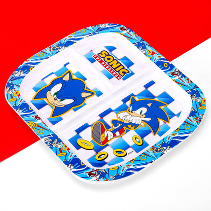 Sonic The Hedgehog 3 Section Childrens Divided Breakfast Lunch Dinner Plate