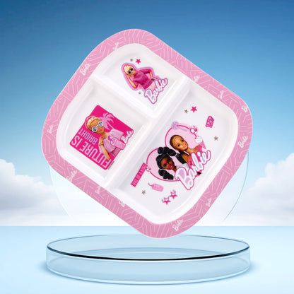 Barbie 3 Section Childrens Divided Breakfast Lunch Dinner Plate