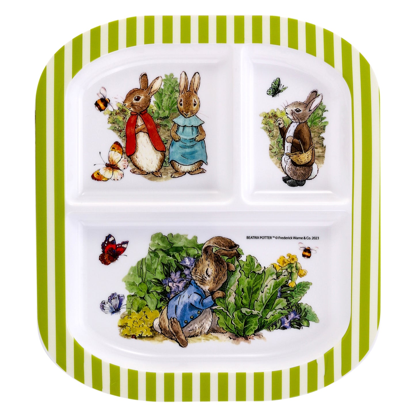 Peter Rabbit 3 Section Childrens Divided Breakfast Lunch Dinner Plate