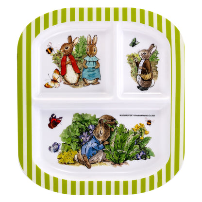 Peter Rabbit 3 Section Childrens Divided Breakfast Lunch Dinner Plate