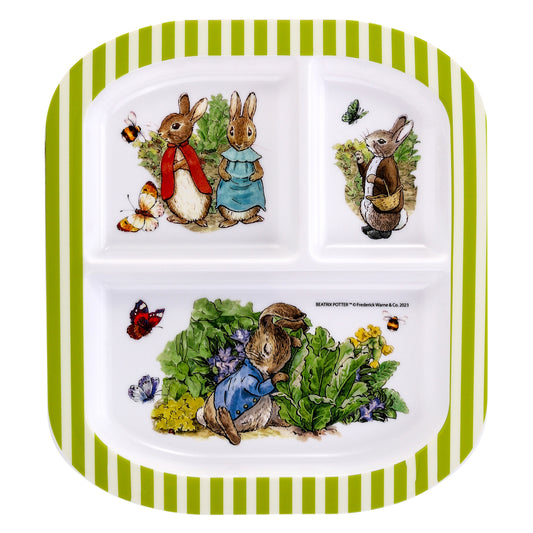Peter Rabbit 3 Section Childrens Divided Breakfast Lunch Dinner Plate