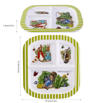 Peter Rabbit 3 Section Childrens Divided Breakfast Lunch Dinner Plate