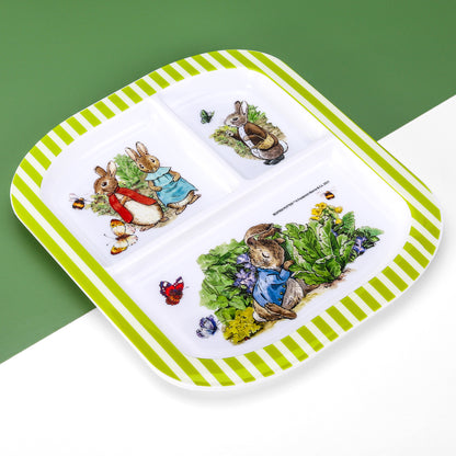 Peter Rabbit 3 Section Childrens Divided Breakfast Lunch Dinner Plate