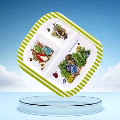 Peter Rabbit 3 Section Childrens Divided Breakfast Lunch Dinner Plate
