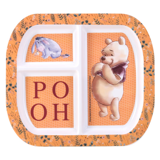 Winnie The Pooh 3 Section Childrens Divided Breakfast Lunch Dinner Plate