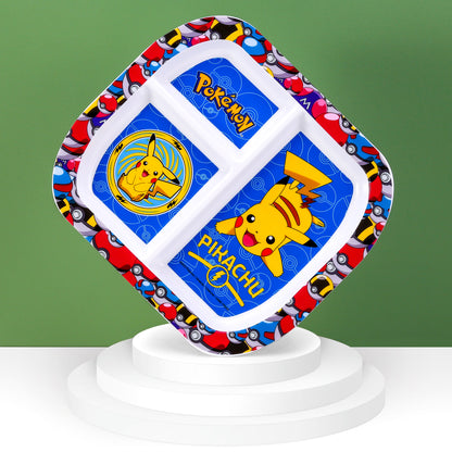Pokémon 3 Section Childrens Divided Breakfast Lunch Dinner Plate