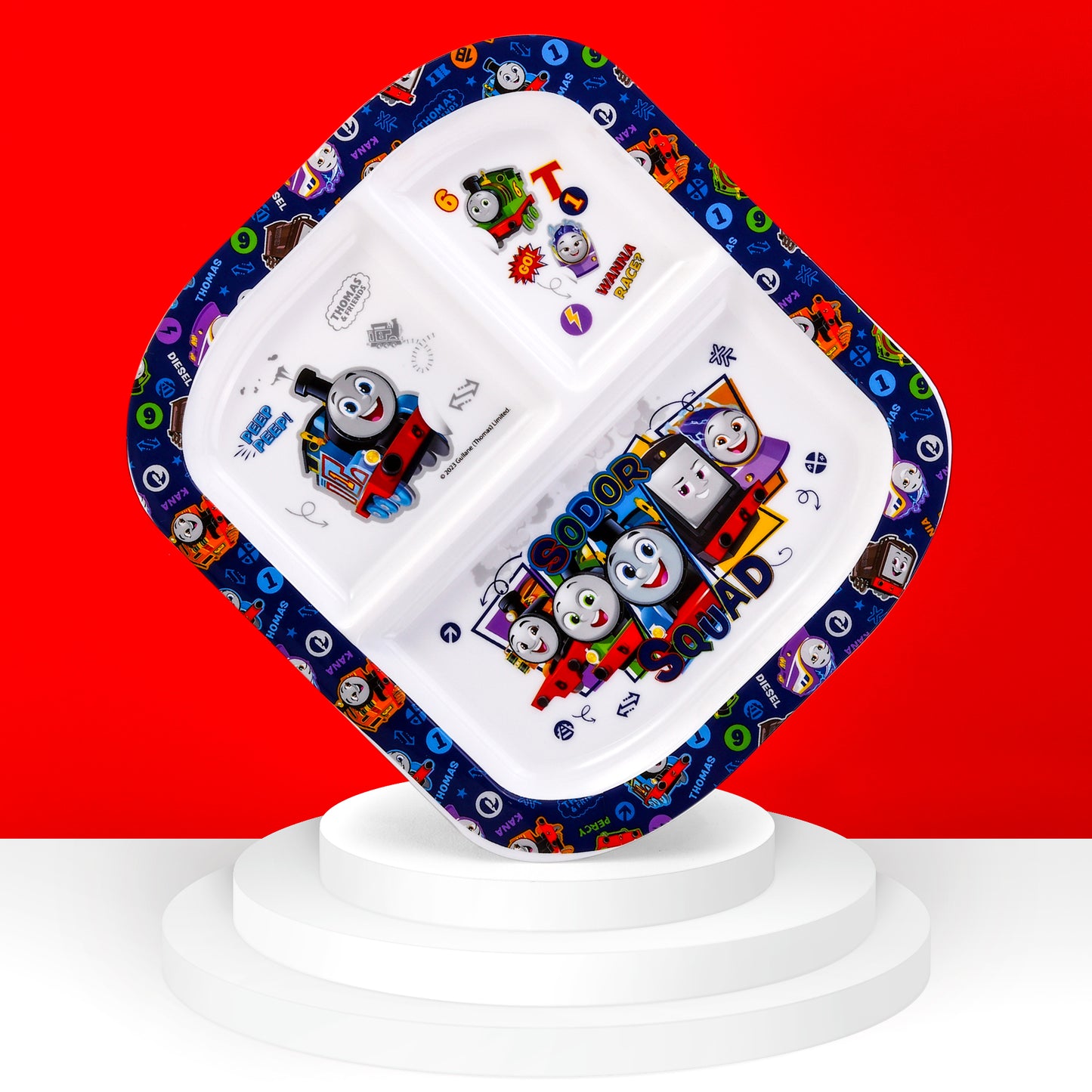 Thomas & Friends 3 Section Childrens Divided Breakfast Lunch Dinner Plate