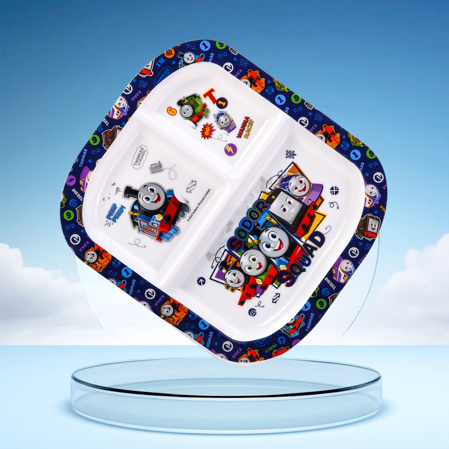 Thomas & Friends 3 Section Childrens Divided Breakfast Lunch Dinner Plate