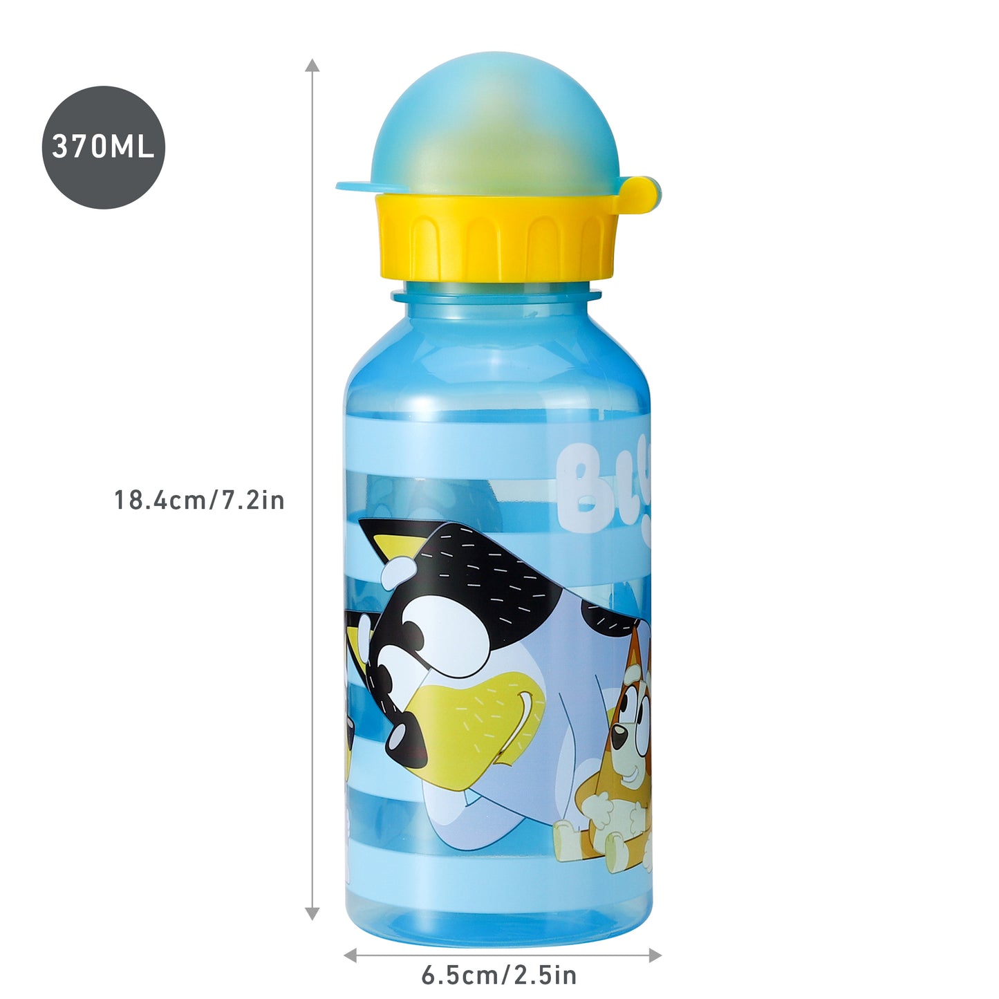 Bluey 370ml Water Bottle for Kids School Drinks Bottle Made of Durable Material Reusable BPA Free