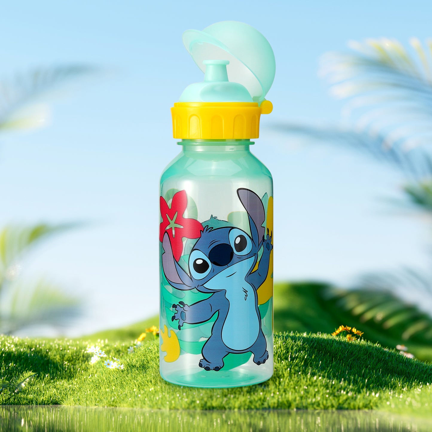 Stitch 370ml Water Bottle for Kids School Drinks Bottle Made of Durable Material Reusable BPA Free