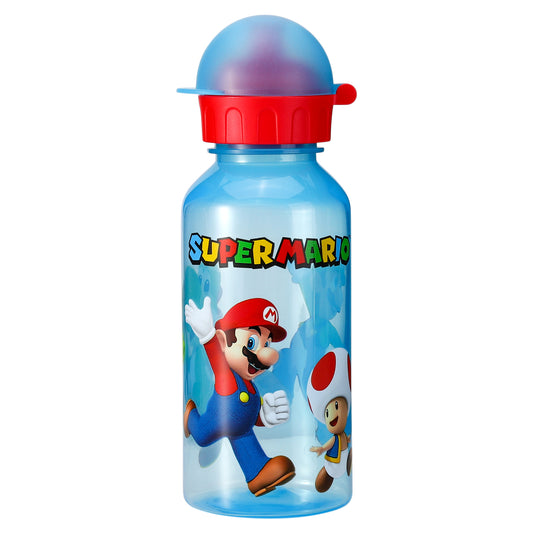 Super Mario 370ml Water Bottle for Kids School Drinks Bottle Made of Durable Material Reusable BPA Free