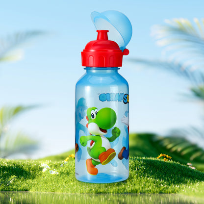 Super Mario 370ml Water Bottle for Kids School Drinks Bottle Made of Durable Material Reusable BPA Free