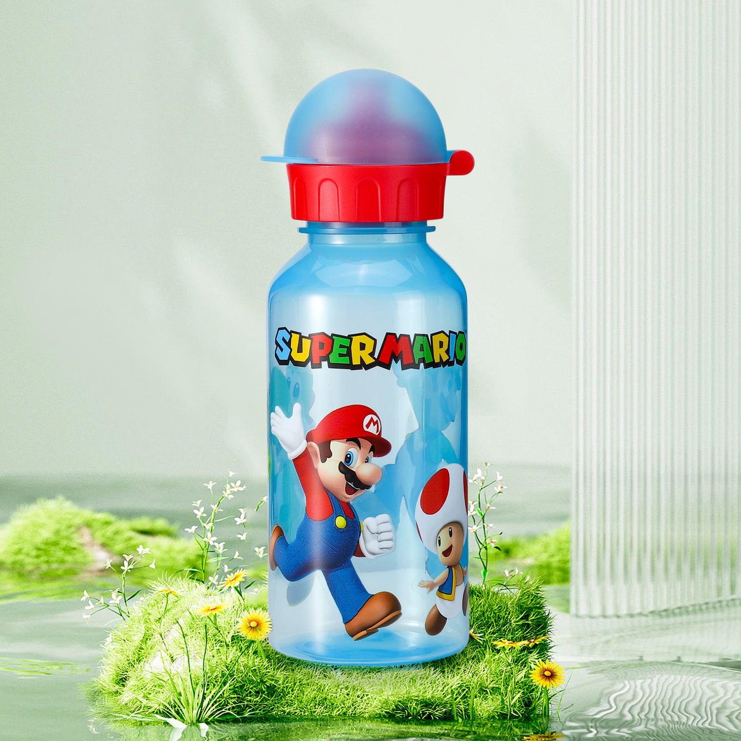 Super Mario 370ml Water Bottle for Kids School Drinks Bottle Made of Durable Material Reusable BPA Free
