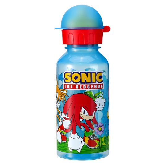 Sonic the Hedgehog 370ml Water Bottle for Kids School Drinks Bottle Made of Durable Material Reusable BPA Free