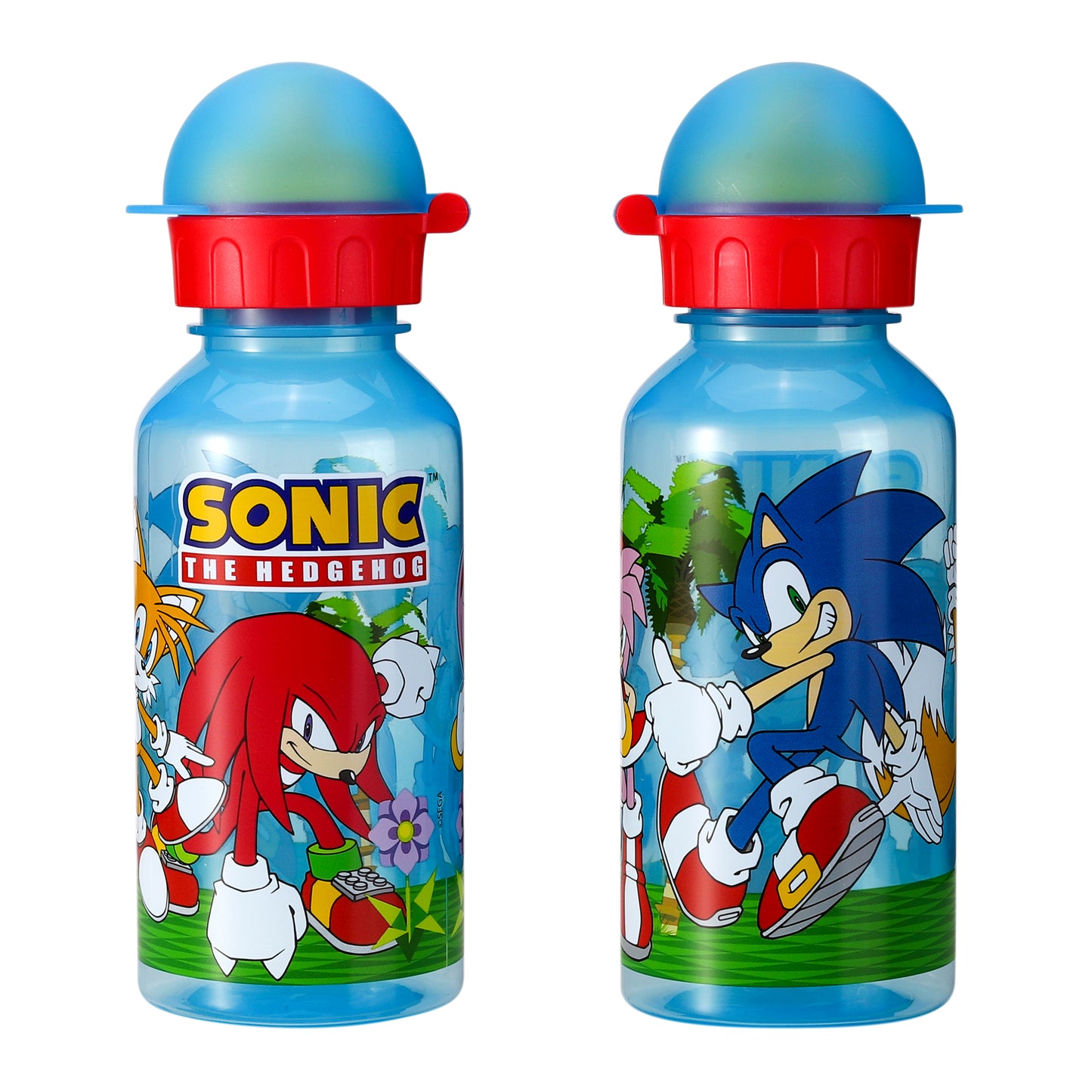 Sonic the Hedgehog 370ml Water Bottle for Kids School Drinks Bottle Made of Durable Material Reusable BPA Free